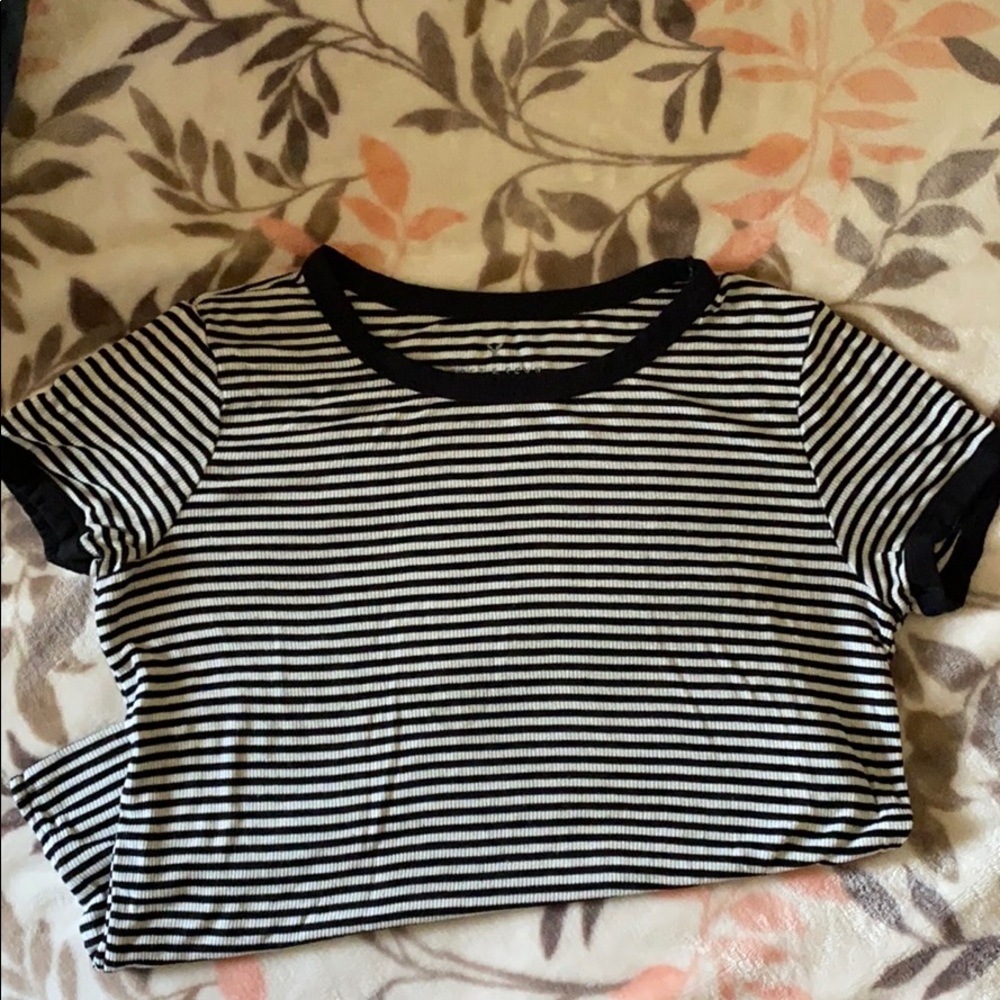 American Eagle Soft & Sexy Black and White Top